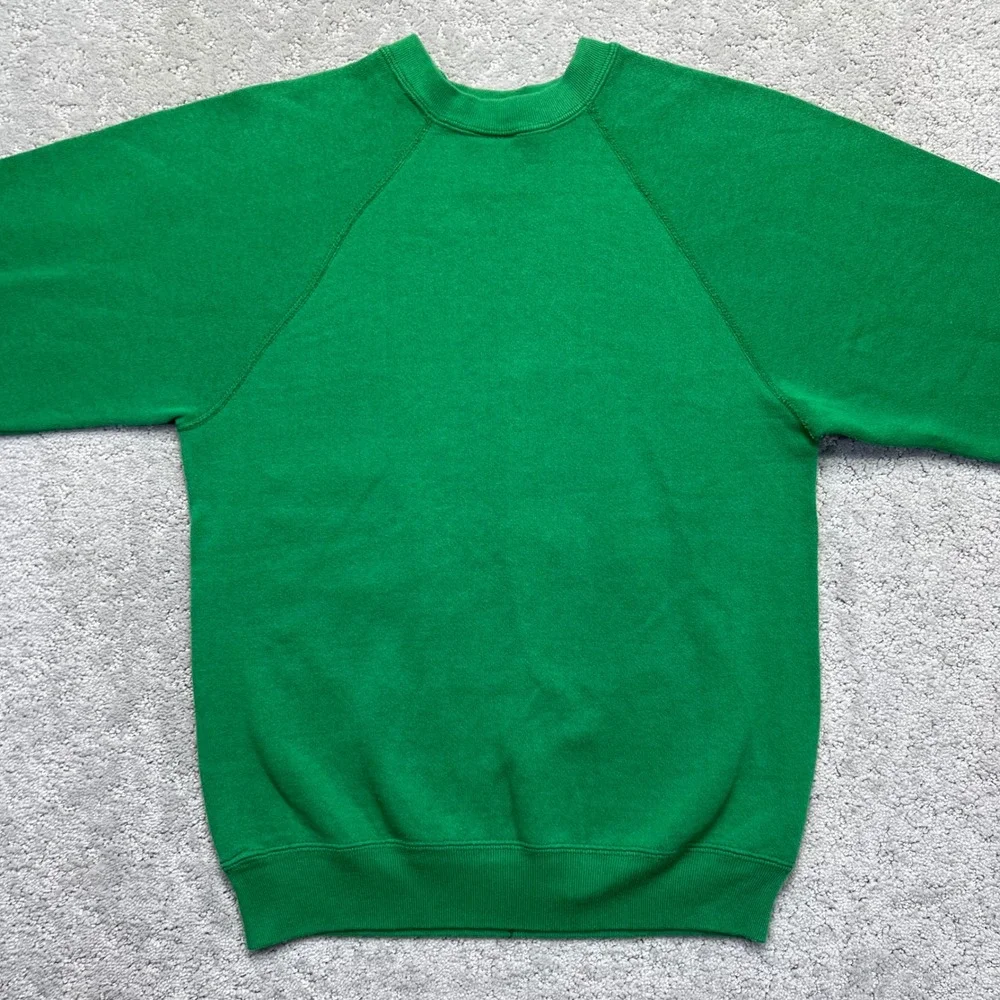 VINTAGE 90s University of Hawaii Rainbows Sweatshirt Sz S Green NCAA Raglan USA